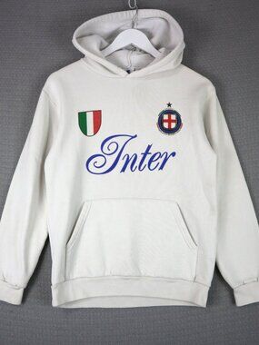 Italy Inter Milano Siamo Noi Soccer Hoodie Made in Italy Size Small Vintage 90s